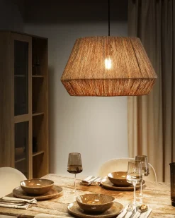 Hot Lampa wisząca BIRAU Juta Naturalny Wszystkie Lampy|Lampy Wiszące