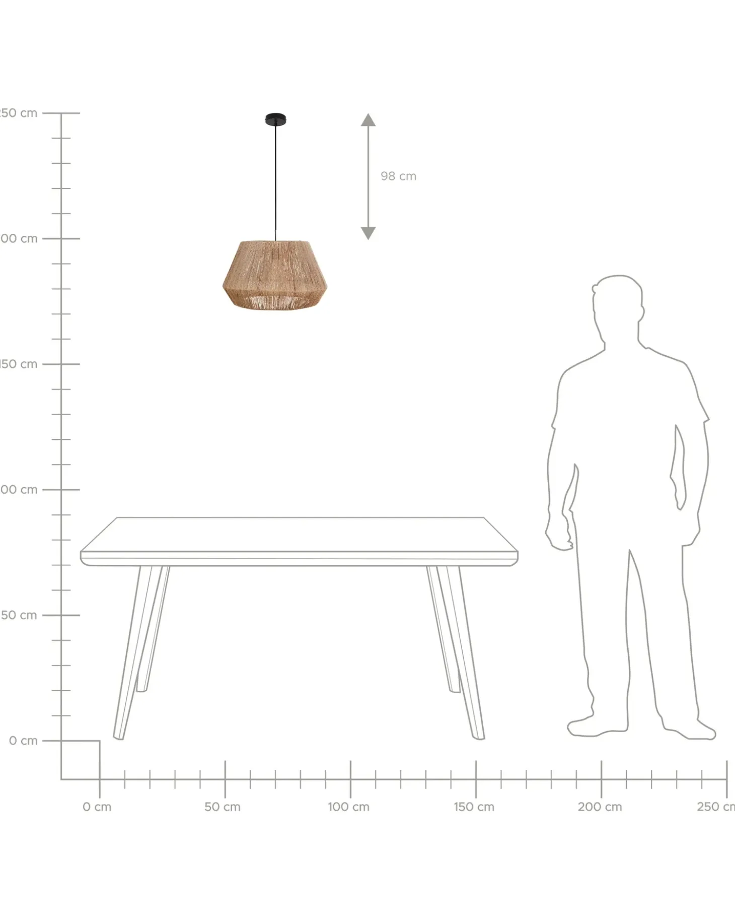 Hot Lampa wisząca BIRAU Juta Naturalny Wszystkie Lampy|Lampy Wiszące