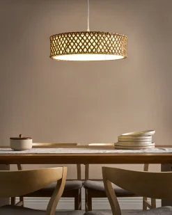 Hot Lampa wisząca BLONDIN Papierowa plecionka Naturalny Wszystkie Lampy|Lampy Wiszące