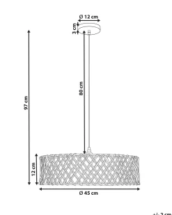 Hot Lampa wisząca BLONDIN Papierowa plecionka Naturalny Wszystkie Lampy|Lampy Wiszące