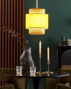 Best Lampa wisząca BOERI Rattan Musztardowy Wszystkie Lampy|Lampy Wiszące