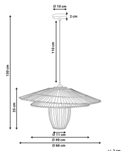Lampa wisząca BOTIJAS Rattan Wszystkie Lampy|Lampy Wiszące