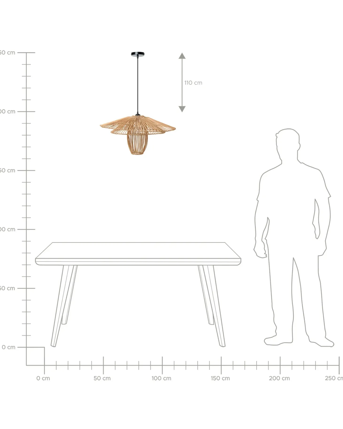Lampa wisząca BOTIJAS Rattan Wszystkie Lampy|Lampy Wiszące