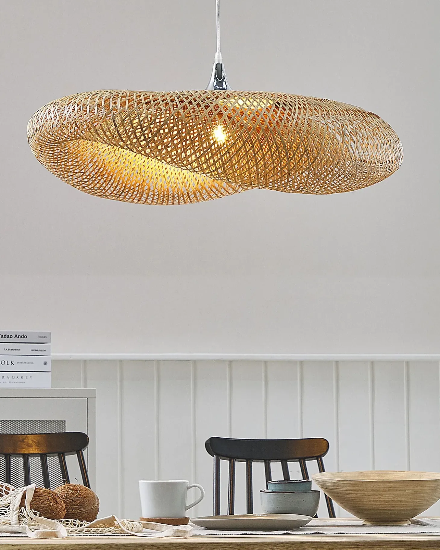 Sale Lampa wisząca BOYNE Bambus Jasnobrązowy Wszystkie Lampy|Lampy Wiszące