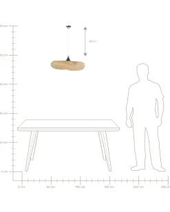 Sale Lampa wisząca BOYNE Bambus Jasnobrązowy Wszystkie Lampy|Lampy Wiszące