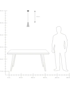 Clearance Lampa wisząca CARES Metal Jasno Wszystkie Lampy|Lampy Wiszące