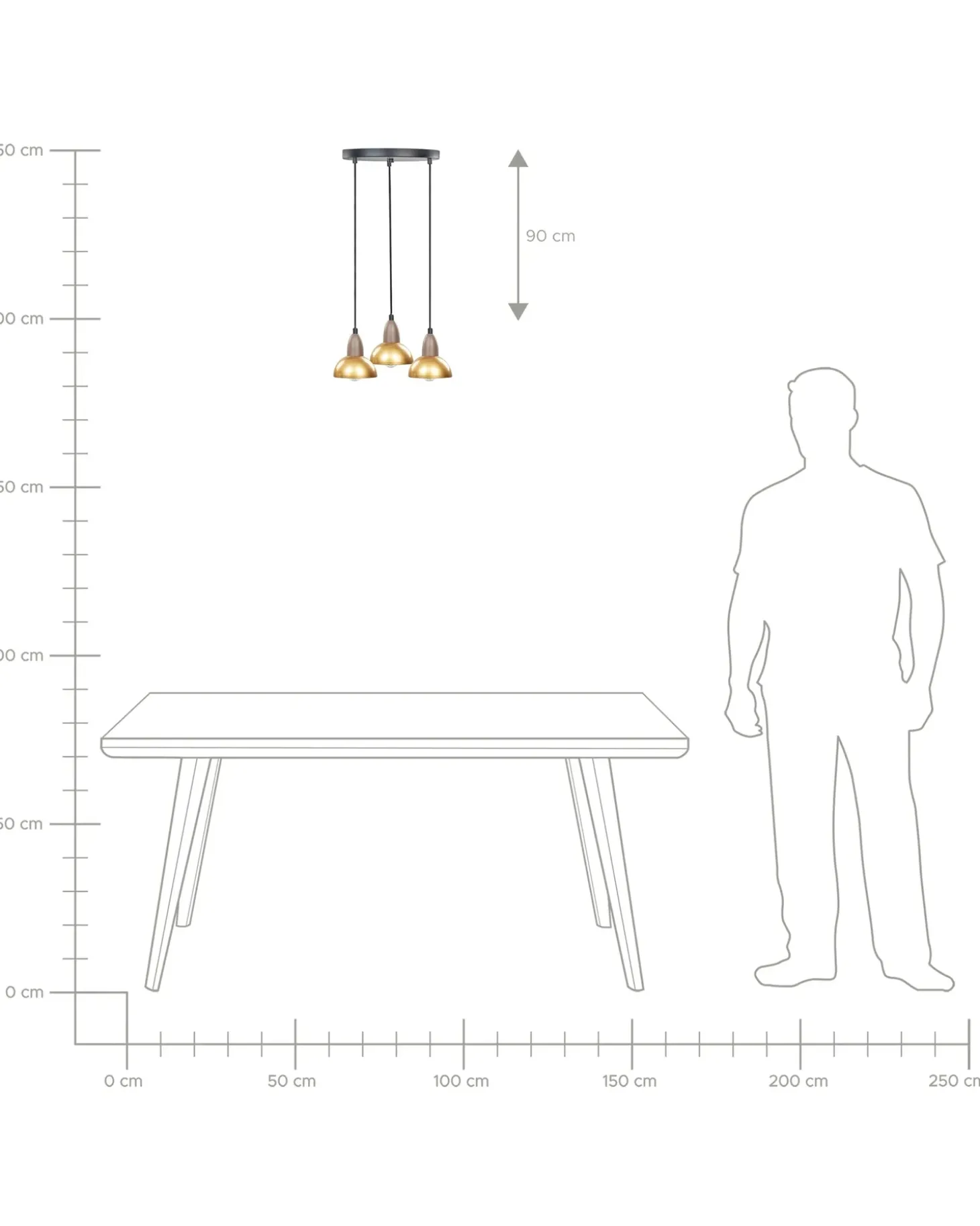 Discount Lampa wisząca CASTALY Metal Mosiężny Wszystkie Lampy|Lampy Wiszące