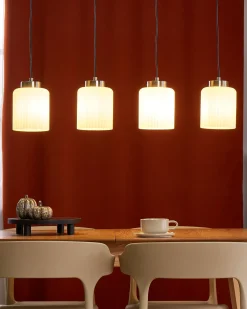 Best Lampa wisząca CAUDELO Metal Czarny/ biały Wszystkie Lampy|Lampy Wiszące