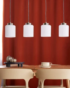 Best Lampa wisząca CAUDELO Metal Czarny/ biały Wszystkie Lampy|Lampy Wiszące