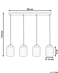 Best Lampa wisząca CAUDELO Metal Czarny/ biały Wszystkie Lampy|Lampy Wiszące