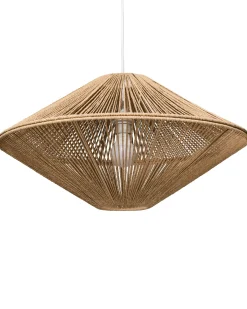 Outlet Lampa wisząca CAVES Papierowa plecionka Naturalny Wszystkie Lampy|Lampy Wiszące