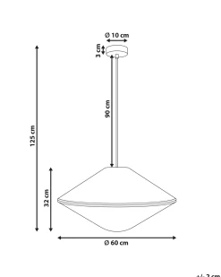 Outlet Lampa wisząca CAVES Papierowa plecionka Naturalny Wszystkie Lampy|Lampy Wiszące