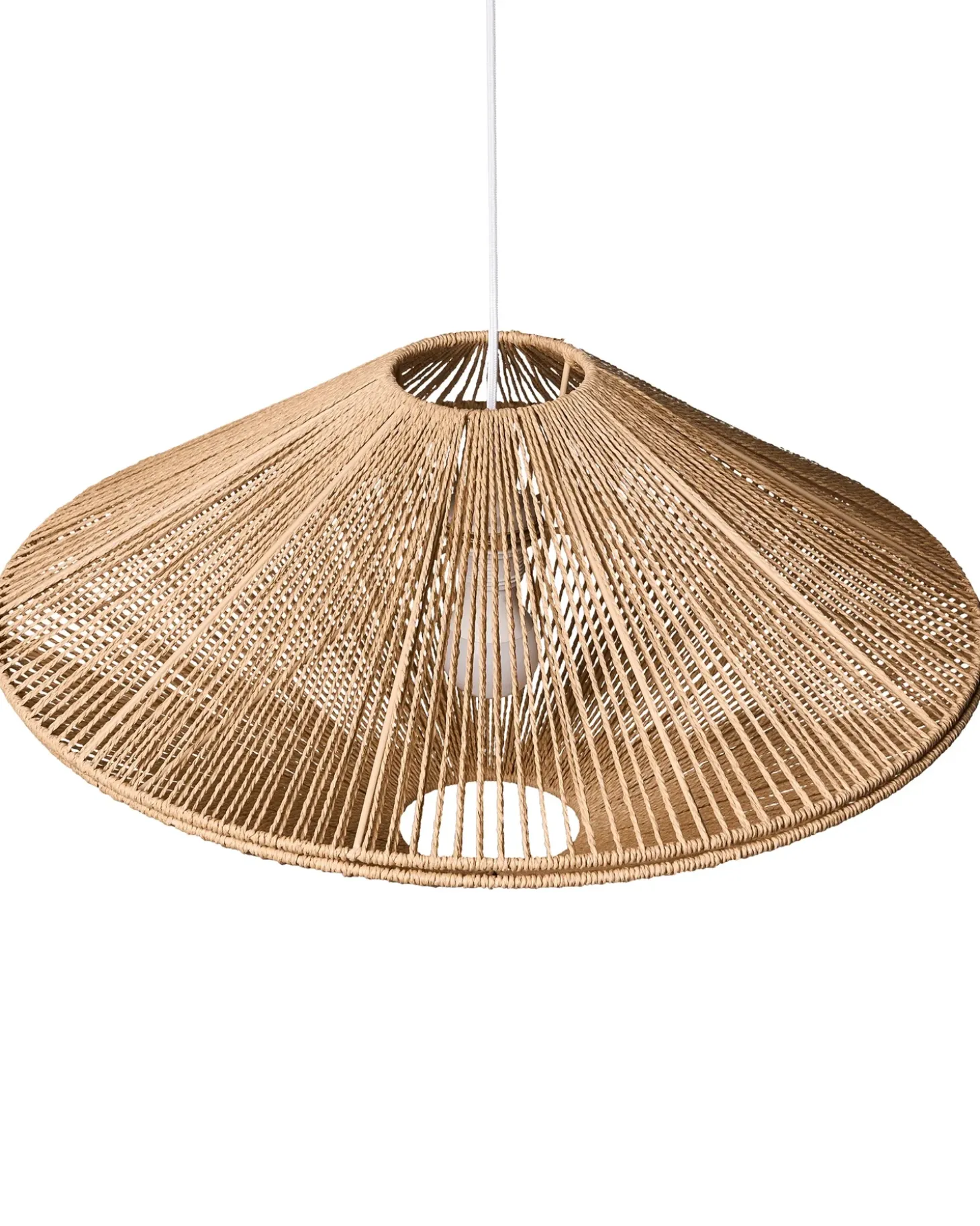 Outlet Lampa wisząca CAVES Papierowa plecionka Naturalny Wszystkie Lampy|Lampy Wiszące