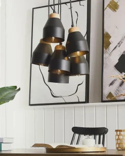 Online Lampa wisząca CESTOS Metal Czarny Wszystkie Lampy|Lampy Wiszące