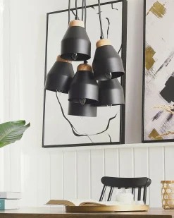 Online Lampa wisząca CESTOS Metal Czarny Wszystkie Lampy|Lampy Wiszące