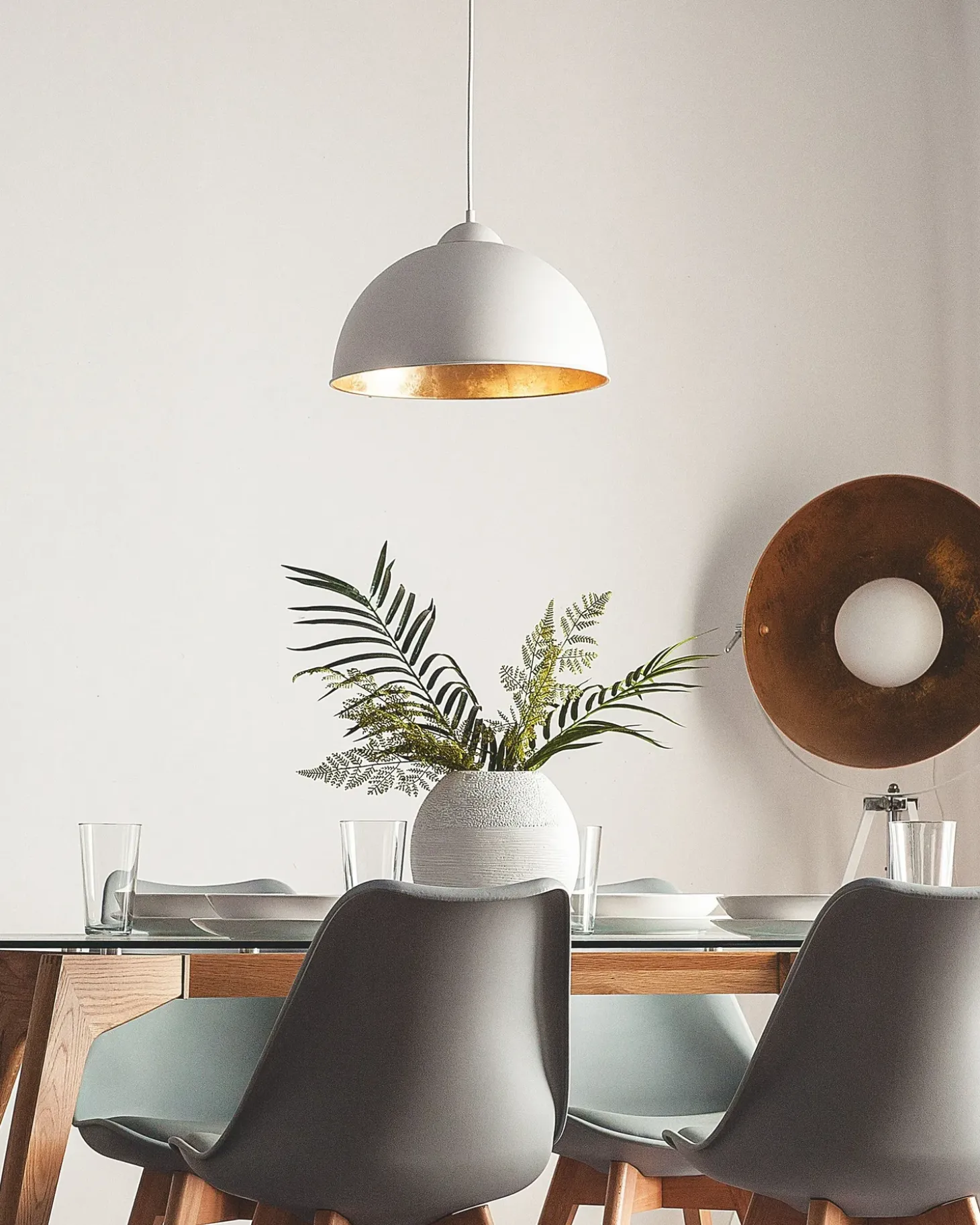 Sale Lampa wisząca CETINA Metal Biały Wszystkie Lampy|Lampy Wiszące
