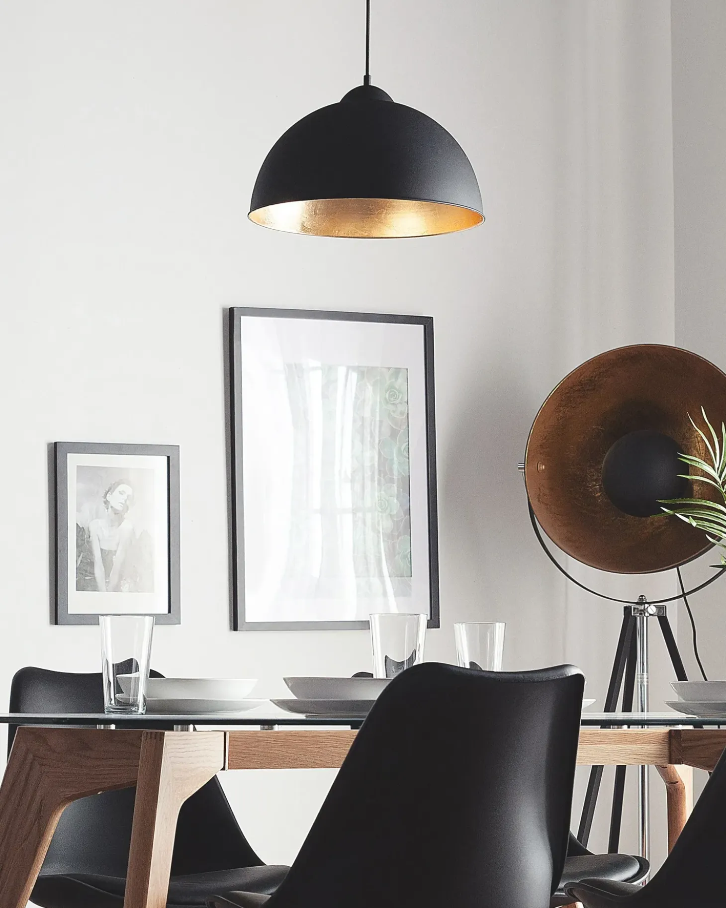 Online Lampa wisząca CETINA Metal Czarny Wszystkie Lampy|Lampy Wiszące