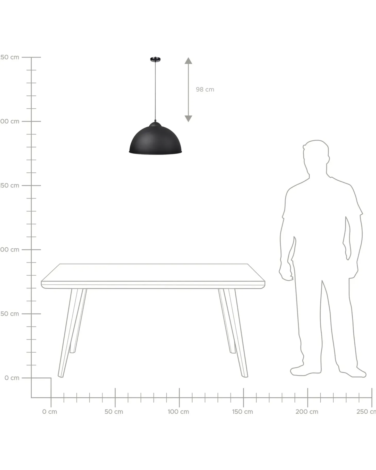 Online Lampa wisząca CETINA Metal Czarny Wszystkie Lampy|Lampy Wiszące