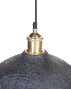 Online Lampa wisząca CHEYYAR Drewno mango Czarny Wszystkie Lampy|Lampy Wiszące