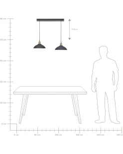 Online Lampa wisząca CHEYYAR Drewno mango Czarny Wszystkie Lampy|Lampy Wiszące