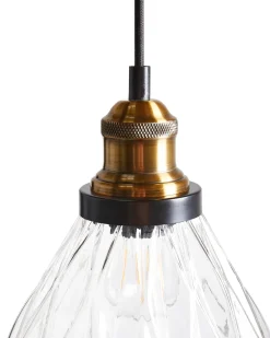 Discount Lampa wisząca COOSA Szkło Przezroczysty Wszystkie Lampy|Lampy Wiszące