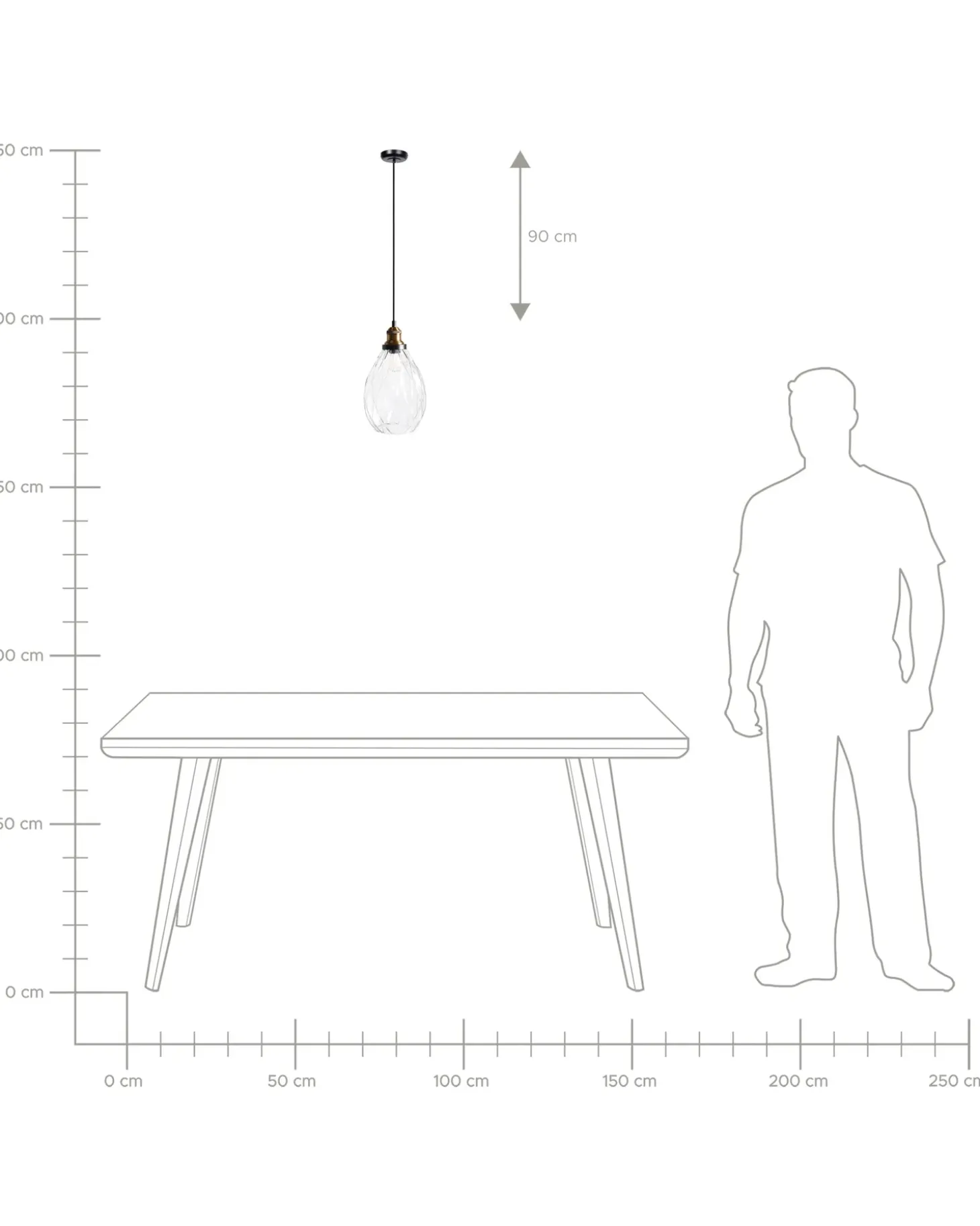 Discount Lampa wisząca COOSA Szkło Przezroczysty Wszystkie Lampy|Lampy Wiszące