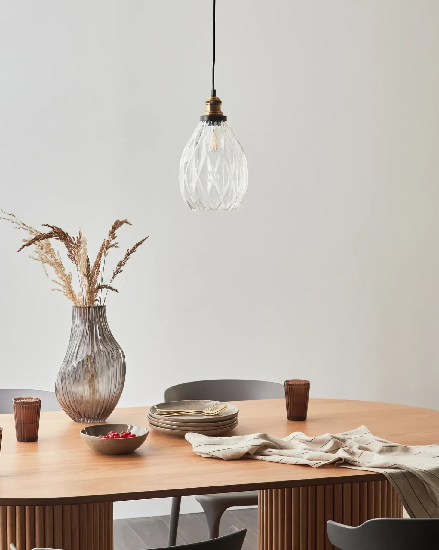 Discount Lampa wisząca COOSA Szkło Przezroczysty Wszystkie Lampy|Lampy Wiszące