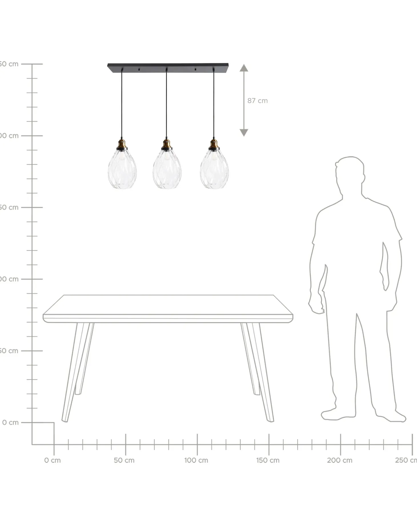 Online Lampa wisząca COOSA Szkło Przezroczysty Wszystkie Lampy|Lampy Wiszące