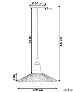 New Lampa wisząca CURONE Szkło Miedziany Wszystkie Lampy|Lampy Wiszące