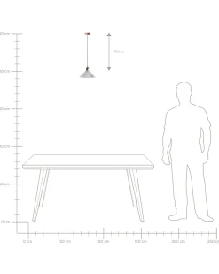 New Lampa wisząca CURONE Szkło Miedziany Wszystkie Lampy|Lampy Wiszące