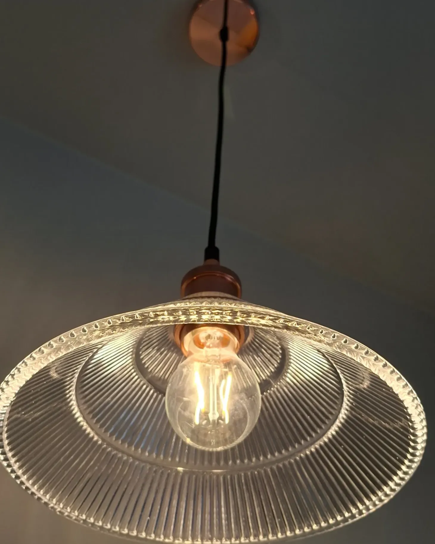 New Lampa wisząca CURONE Szkło Miedziany Wszystkie Lampy|Lampy Wiszące
