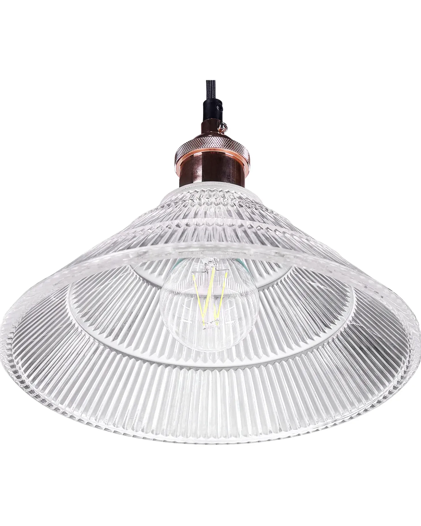 New Lampa wisząca CURONE Szkło Miedziany Wszystkie Lampy|Lampy Wiszące