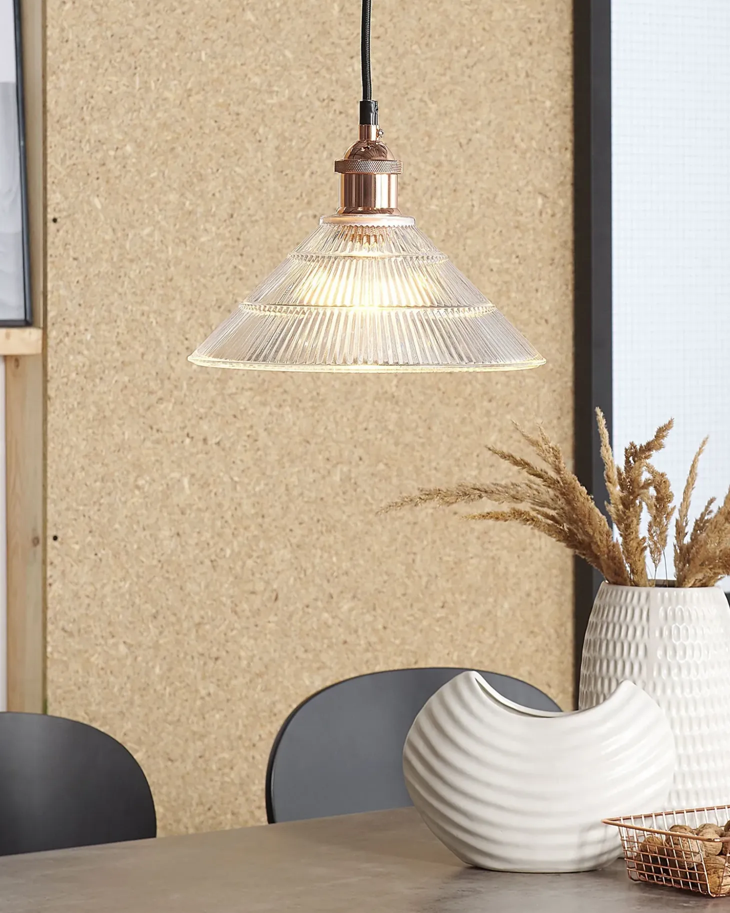 New Lampa wisząca CURONE Szkło Miedziany Wszystkie Lampy|Lampy Wiszące