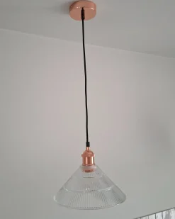 New Lampa wisząca CURONE Szkło Miedziany Wszystkie Lampy|Lampy Wiszące