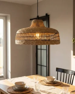 Clearance Lampa wisząca CUVO Plecionka Naturalny Wszystkie Lampy|Lampy Wiszące