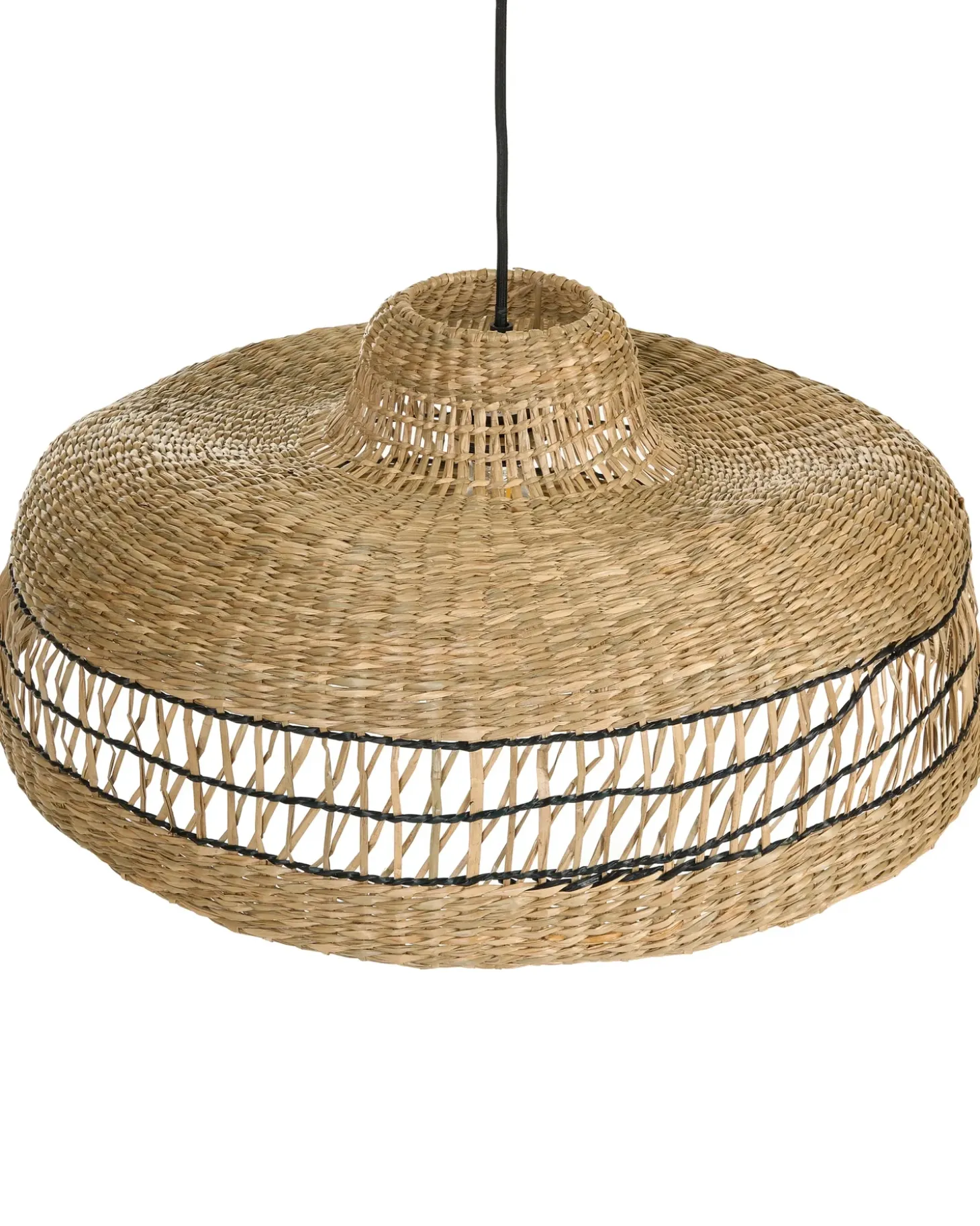 Clearance Lampa wisząca CUVO Plecionka Naturalny Wszystkie Lampy|Lampy Wiszące