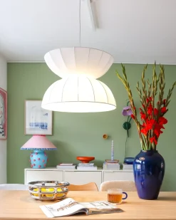 Outlet Lampa wisząca DEBONS Jedwab syntetyczny Wszystkie Lampy|Lampy Wiszące