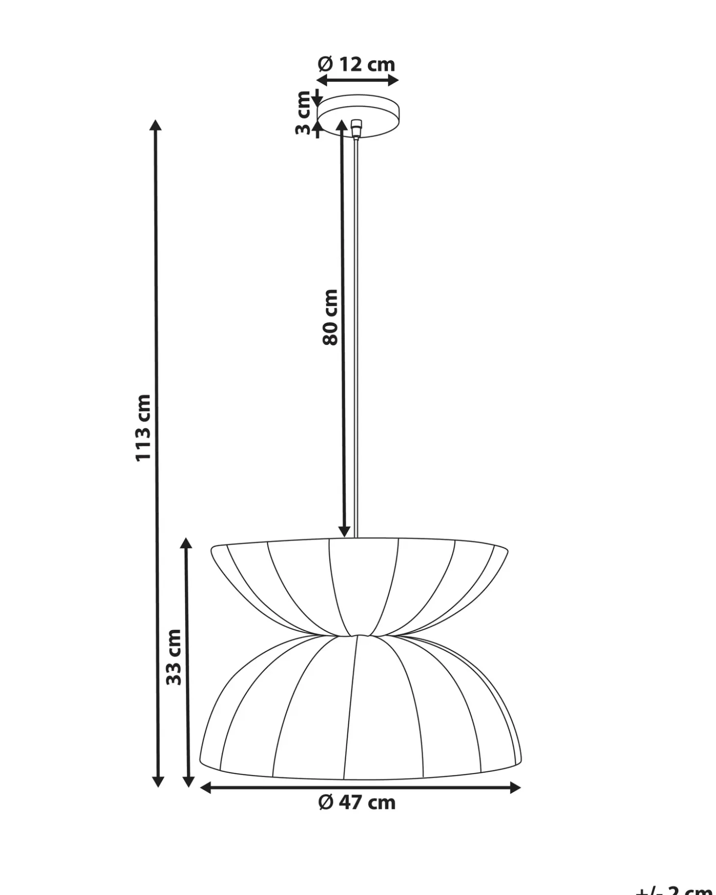 Outlet Lampa wisząca DEBONS Jedwab syntetyczny Wszystkie Lampy|Lampy Wiszące