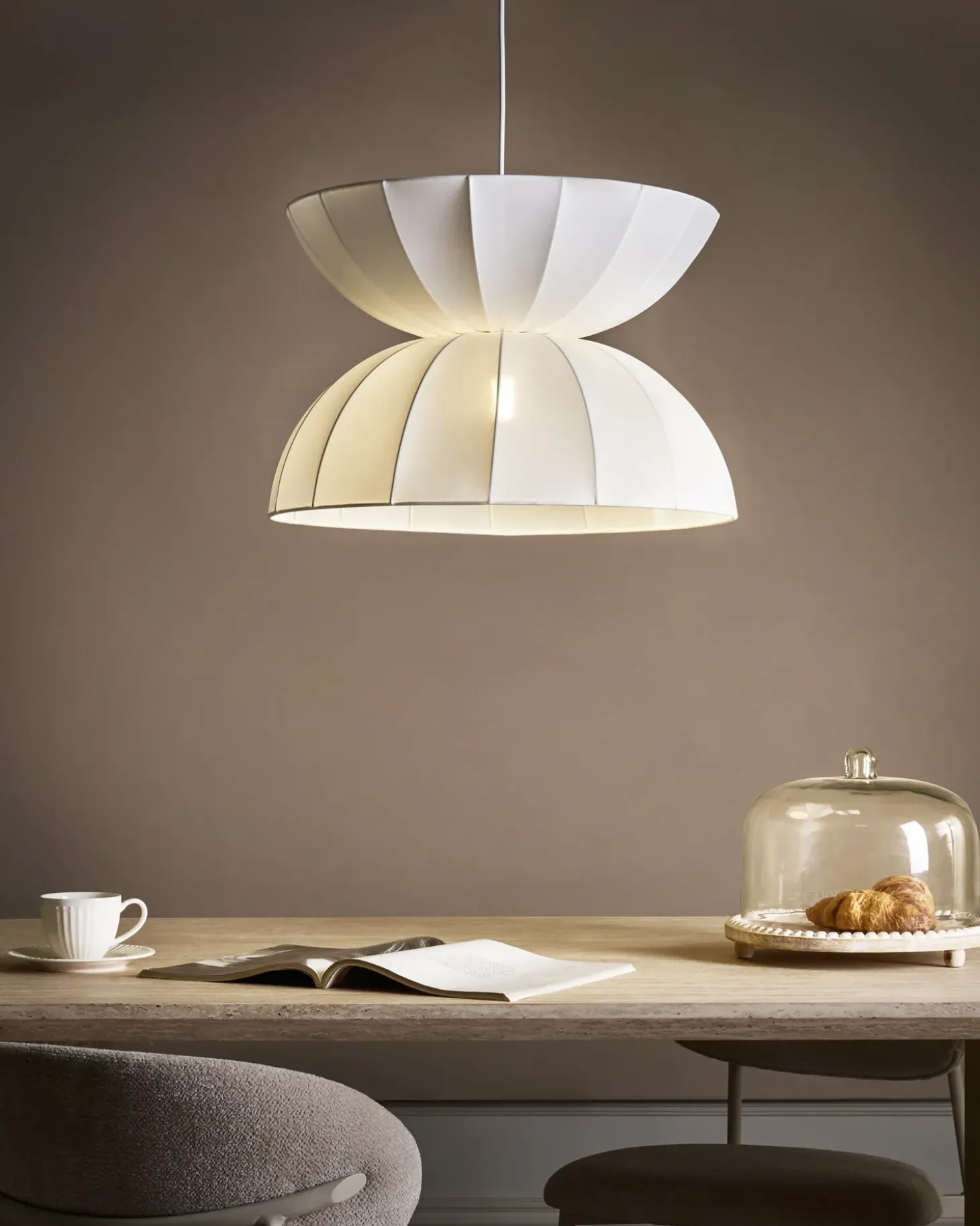 Outlet Lampa wisząca DEBONS Jedwab syntetyczny Wszystkie Lampy|Lampy Wiszące