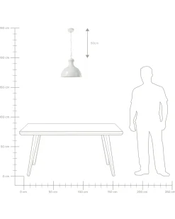 Discount Lampa wisząca DIDESSA Metal Złamana biel Wszystkie Lampy|Lampy Wiszące