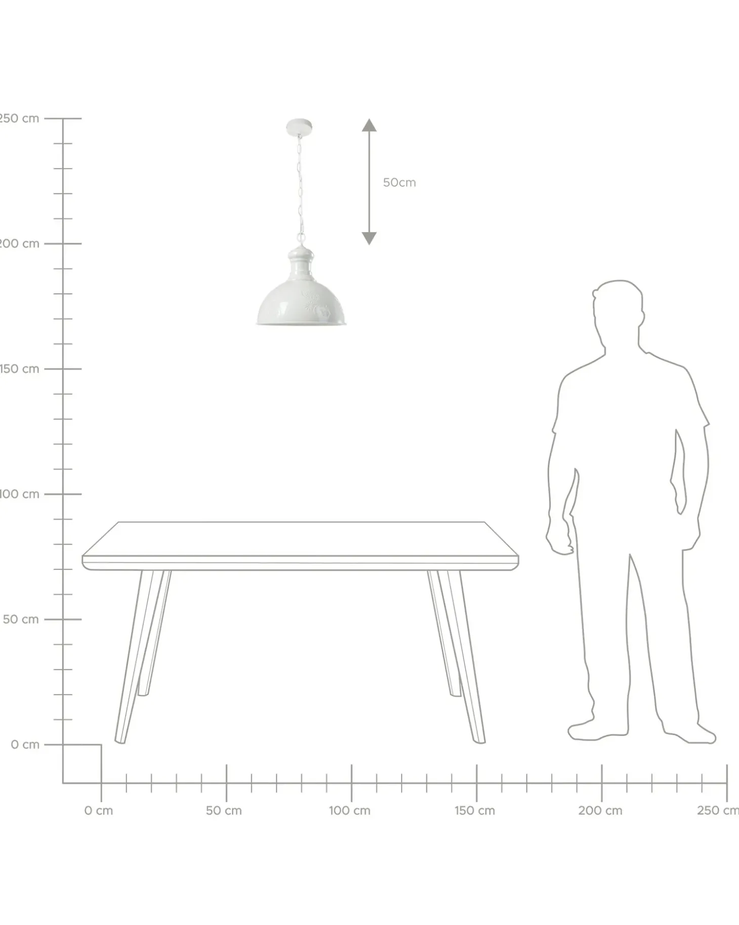 Discount Lampa wisząca DIDESSA Metal Złamana biel Wszystkie Lampy|Lampy Wiszące