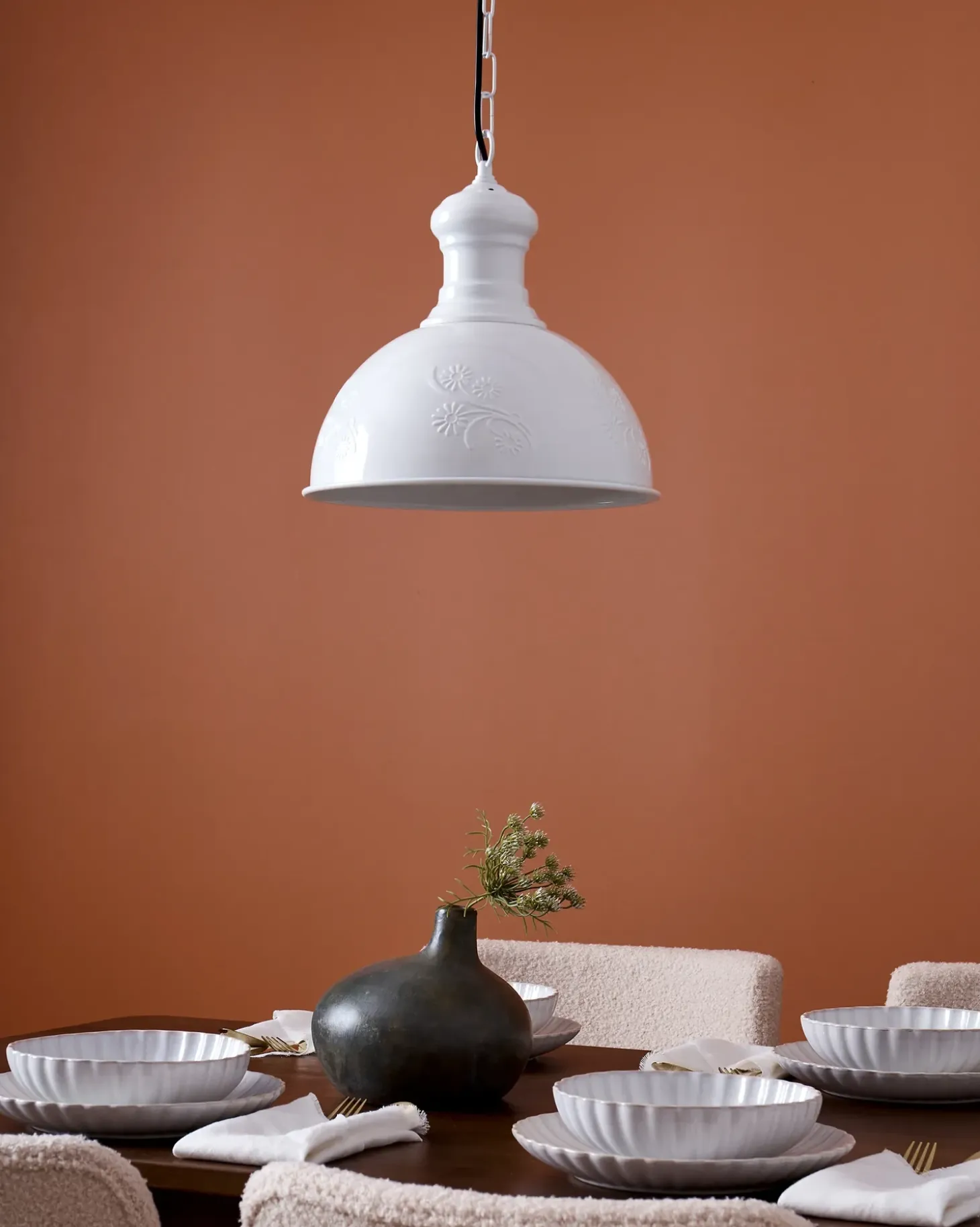 Discount Lampa wisząca DIDESSA Metal Złamana biel Wszystkie Lampy|Lampy Wiszące