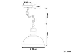 Discount Lampa wisząca DIDESSA Metal Złamana biel Wszystkie Lampy|Lampy Wiszące