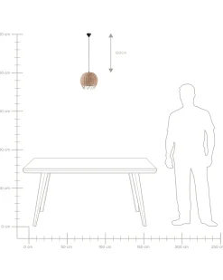 Hot Lampa wisząca DRINO Rattan Jasnobrązowy Wszystkie Lampy|Lampy Wiszące