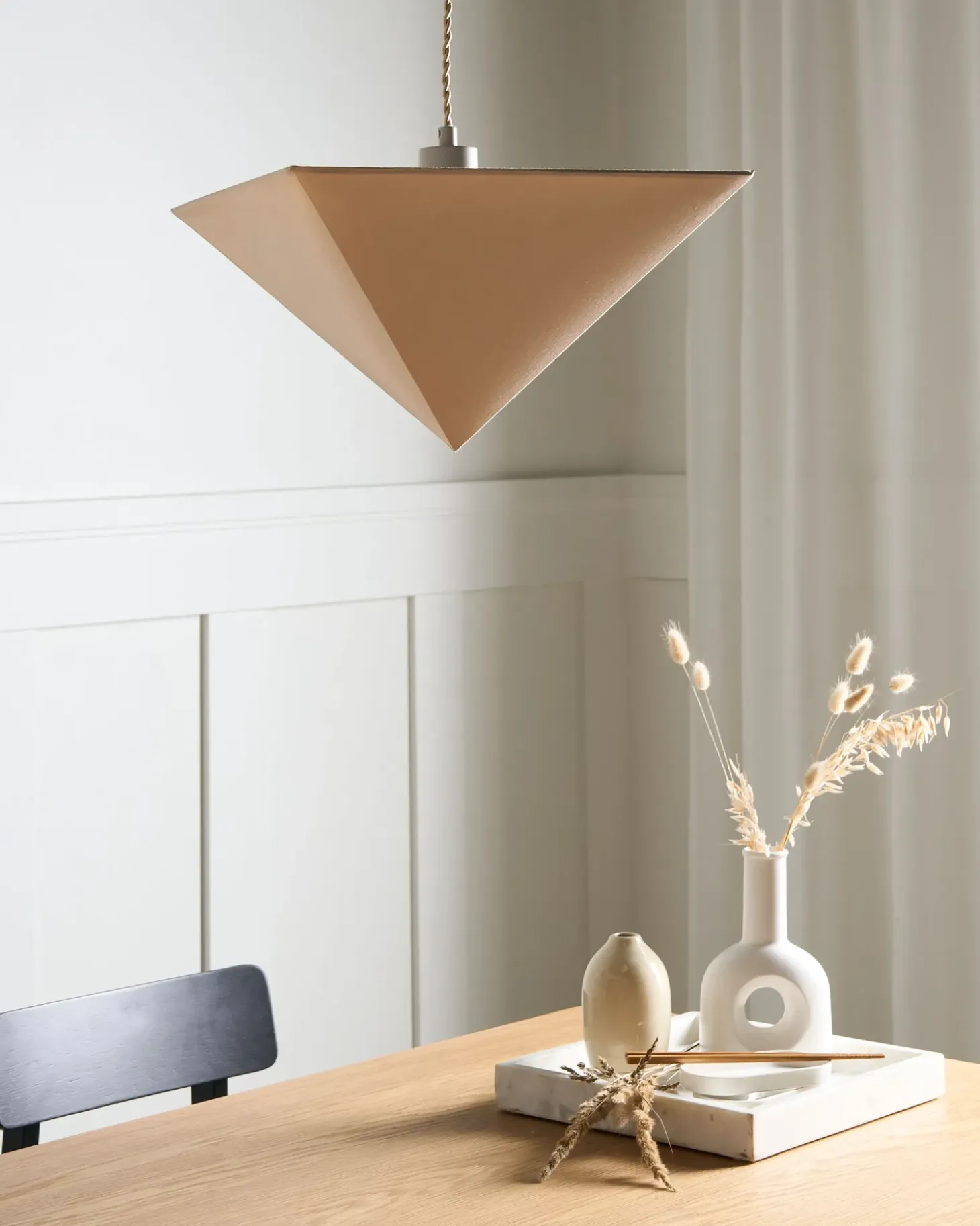 Sale Lampa wisząca DUDO Beżowy Wszystkie Lampy|Lampy Wiszące