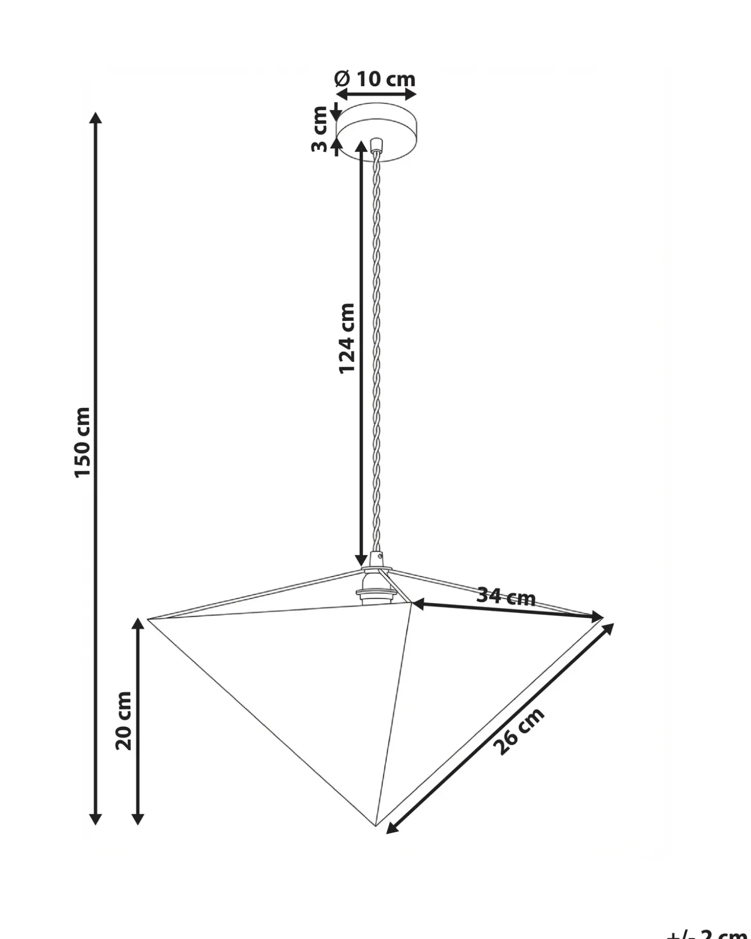 Sale Lampa wisząca DUDO Beżowy Wszystkie Lampy|Lampy Wiszące