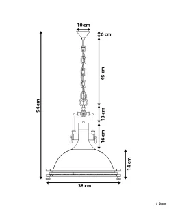 Sale Lampa wisząca EBRON Metal Wszystkie Lampy|Lampy Wiszące