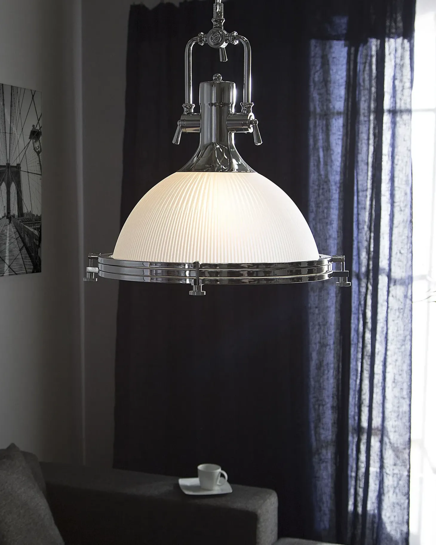 Hot Lampa wisząca EBRON Szkło Biały Wszystkie Lampy|Lampy Wiszące