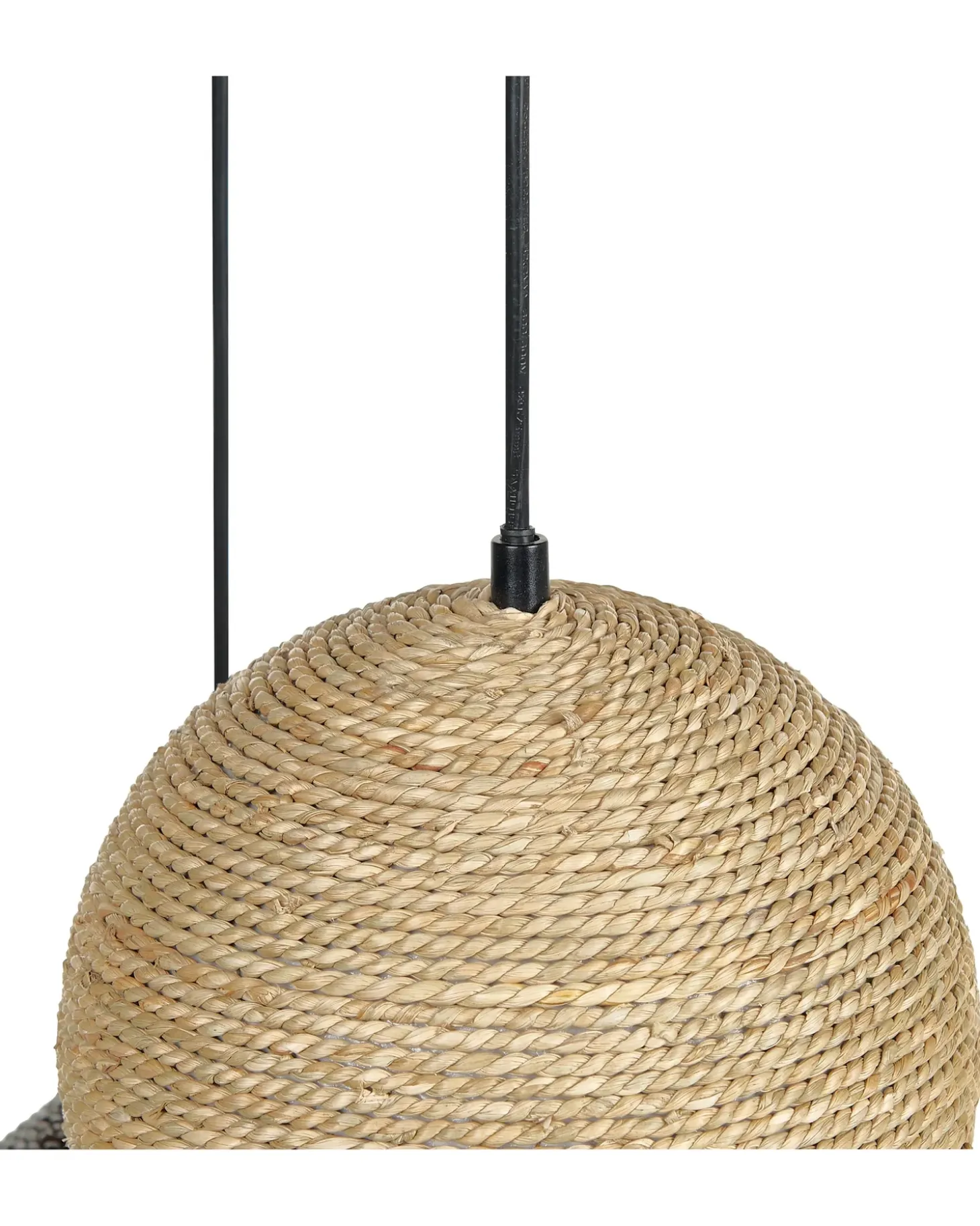 Clearance Lampa wisząca ENDRICK Plecionka Naturalny Biały Brązowy Wszystkie Lampy|Lampy Wiszące
