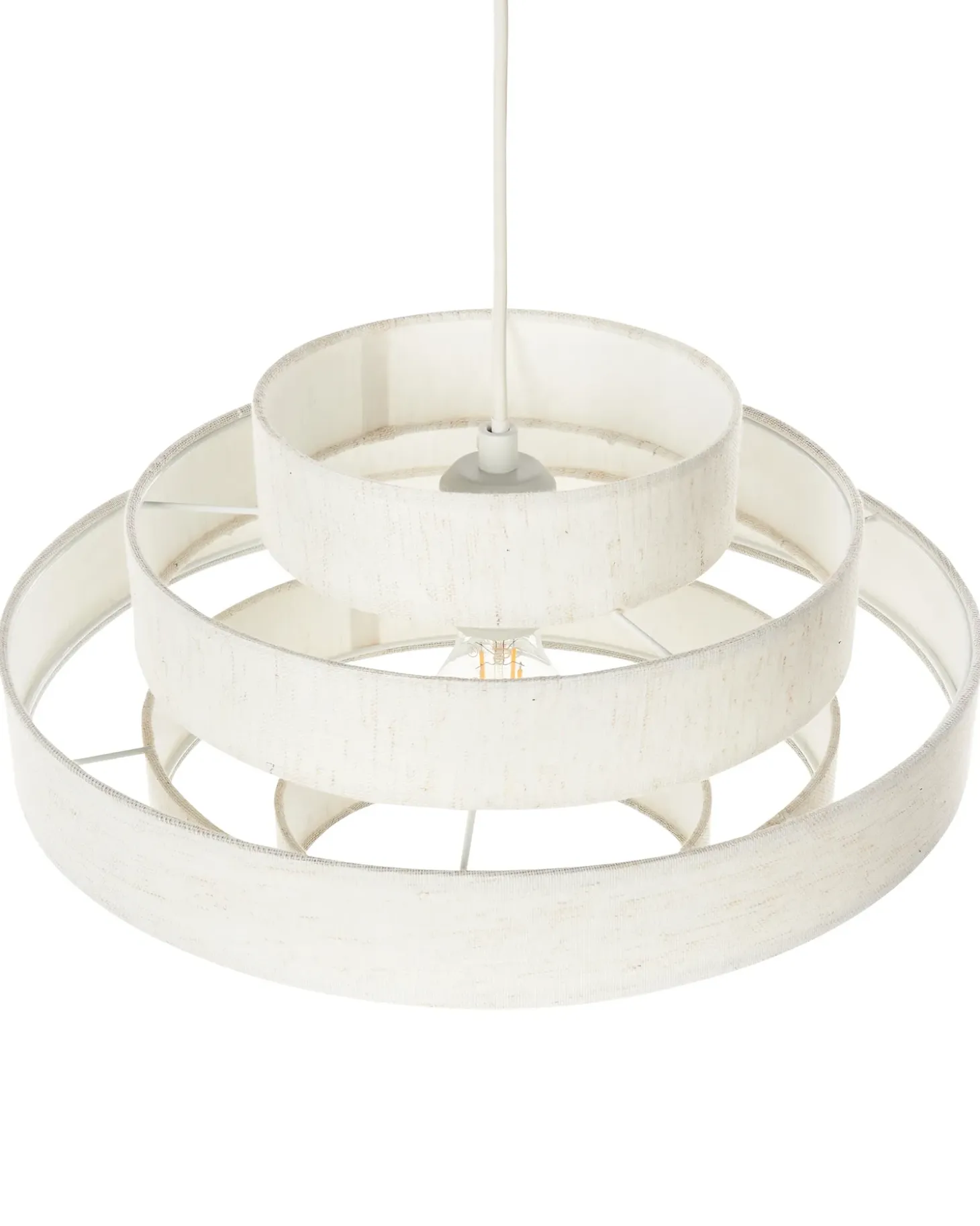 Hot Lampa wisząca EREBATO Len Złamana biel Wszystkie Lampy|Lampy Wiszące